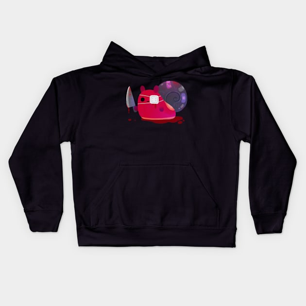 super cute snail Kids Hoodie by pikaole